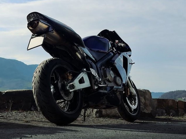 2003-2004 Honda CBR600RR Motorcycle Fairings - Dark Blue Glossy Black Canada for Sale