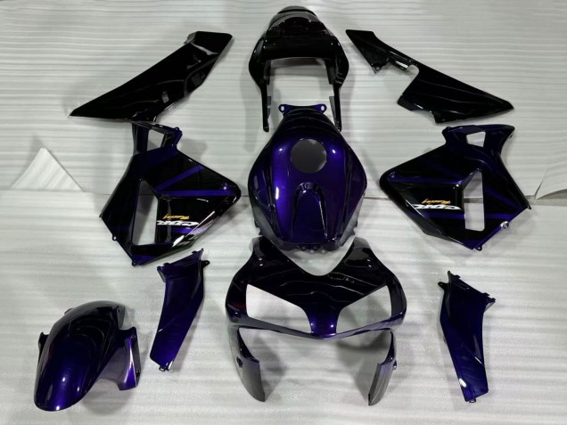 2003-2004 Honda CBR600RR Motorcycle Fairings - Dark Blue Glossy Black Canada for Sale