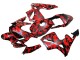 2003-2004 Honda CBR600RR Motorcycle Fairings - Black Red Grey Camouflage Canada for Sale