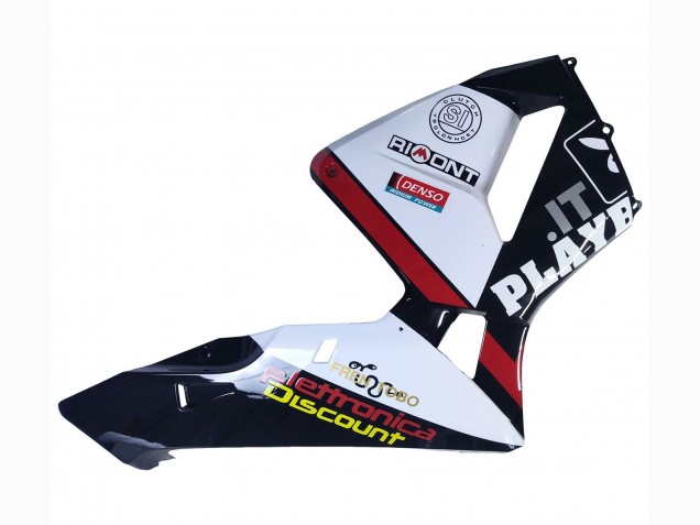 2003-2004 Honda CBR600RR Motorcycle Fairings - White Red Glossy Black DENSO Rimont Canada for Sale