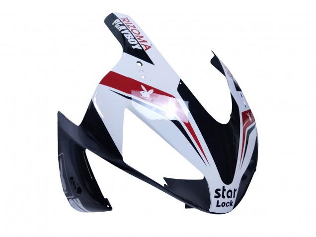 2003-2004 Honda CBR600RR Motorcycle Fairings - White Red Glossy Black DENSO Rimont Canada for Sale