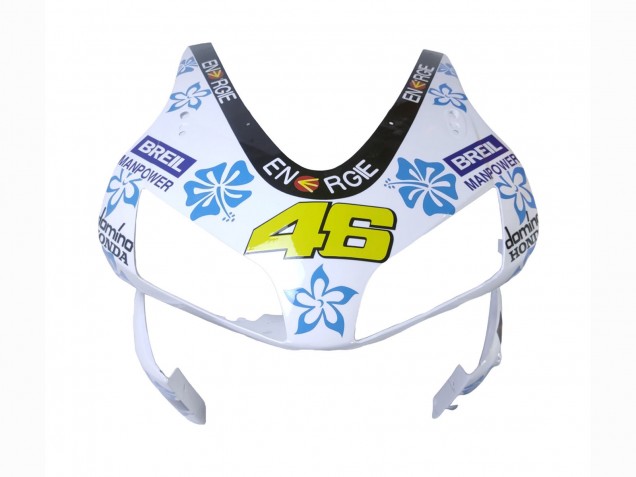 2003-2004 Honda CBR600RR Motorcycle Fairings - White Blue Red Nastro Azzurro 46 Canada for Sale