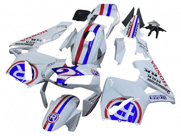 2003-2004 Honda CBR600RR Motorcycle Fairings - White Red Blue Canada for Sale