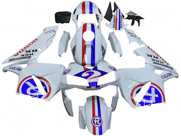 2003-2004 Honda CBR600RR Motorcycle Fairings - White Red Blue Canada for Sale