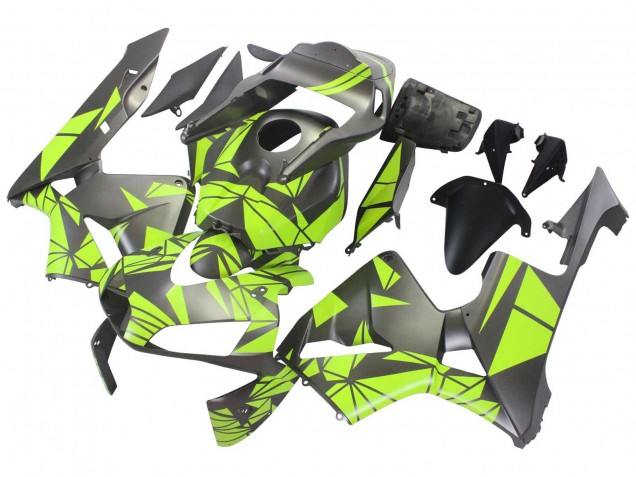 2003-2004 Honda CBR600RR Motorcycle Fairings - Yellow Matte Black Canada for Sale