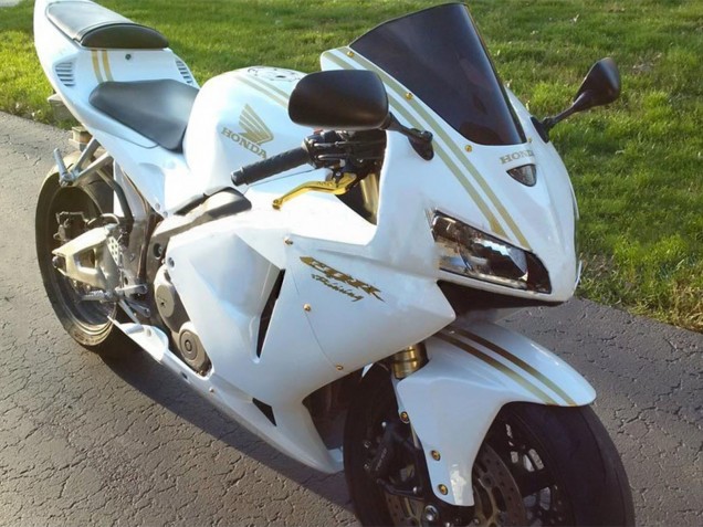 2005-2006 Honda CBR600RR Motorcycle Fairings - White Gold Canada for Sale