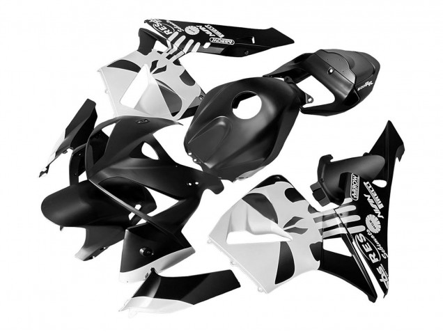 2005-2006 Honda CBR600RR Bike Fairings - Black White Canada for Sale