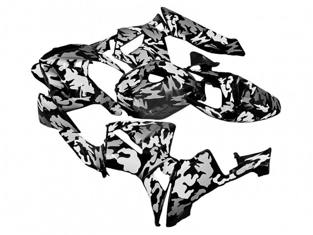 2005-2006 Honda CBR600RR Motorcycle Fairings - Black White Grey Camouflage Canada for Sale