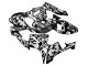 2005-2006 Honda CBR600RR Motorcycle Fairings - Black White Grey Camouflage Canada for Sale