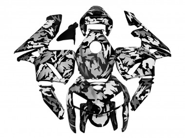 2005-2006 Honda CBR600RR Motorcycle Fairings - Black White Grey Camouflage Canada for Sale
