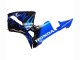 2005-2006 Honda CBR600RR Motorcycle Fairing - Glossy Black Blue Flame Canada for Sale