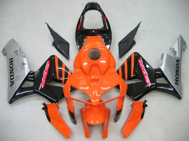 2005-2006 Honda CBR600RR Motorcycle Fairings - Orange Black Silver Canada for Sale