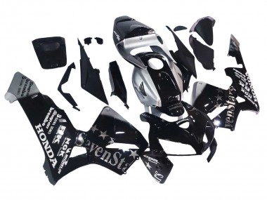 2005-2006 Honda CBR600RR Motorcycle Fairings - Black Silver SevenStars Canada for Sale