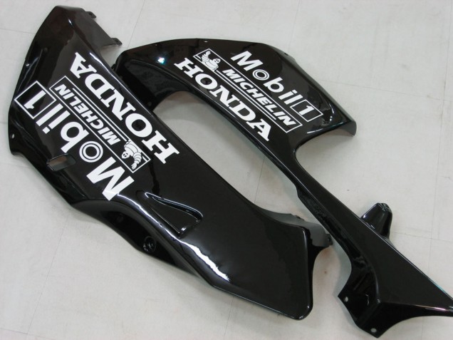 2005-2006 Honda CBR600RR Motorcycle Fairings - Glossy Black White West Canada for Sale
