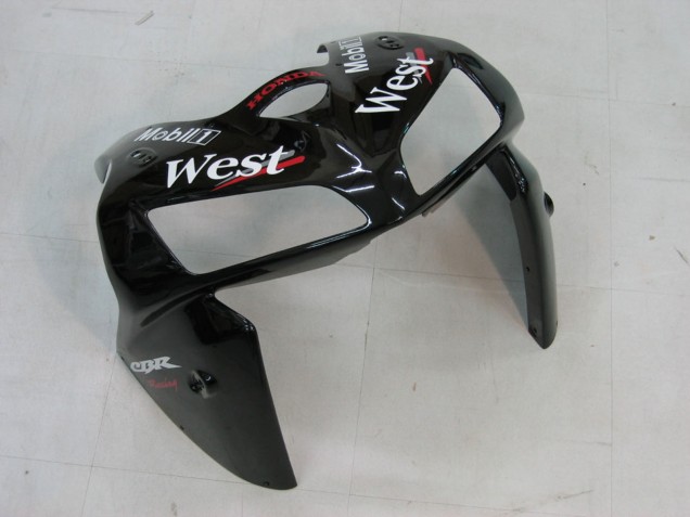 2005-2006 Honda CBR600RR Motorcycle Fairings - Glossy Black White West Canada for Sale