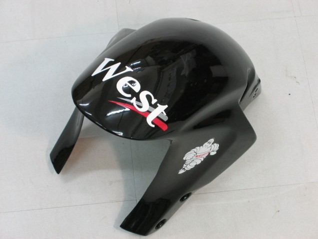 2005-2006 Honda CBR600RR Motorcycle Fairings - Glossy Black White West Canada for Sale