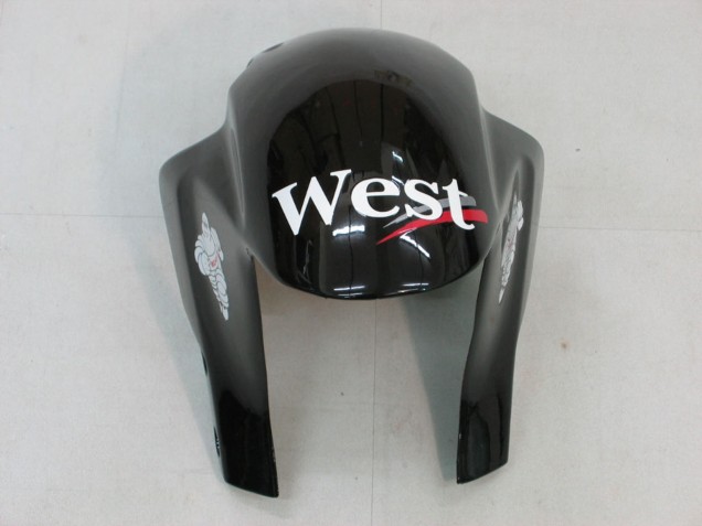 2005-2006 Honda CBR600RR Motorcycle Fairings - Glossy Black White West Canada for Sale