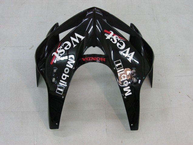 2005-2006 Honda CBR600RR Motorcycle Fairings - Glossy Black White West Canada for Sale
