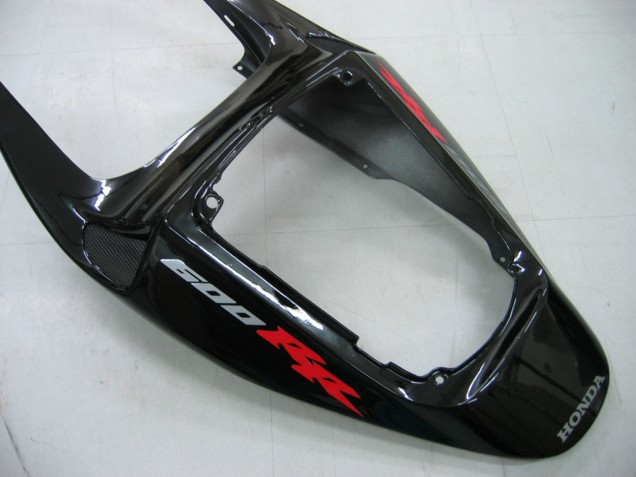 2005-2006 Honda CBR600RR Motorcycle Fairings - Glossy Black Grey Flame Canada for Sale