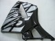 2005-2006 Honda CBR600RR Motorcycle Fairings - Glossy Black Grey Flame Canada for Sale