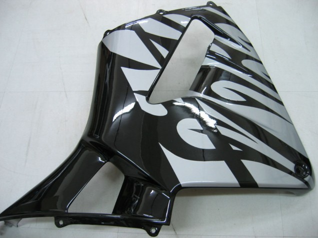 2005-2006 Honda CBR600RR Motorcycle Fairings - Glossy Black Grey Flame Canada for Sale