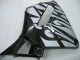 2005-2006 Honda CBR600RR Motorcycle Fairings - Glossy Black Grey Flame Canada for Sale