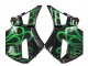 2005-2006 Honda CBR600RR Motorcycle Fairings - Glossy Black Green Flame Canada for Sale
