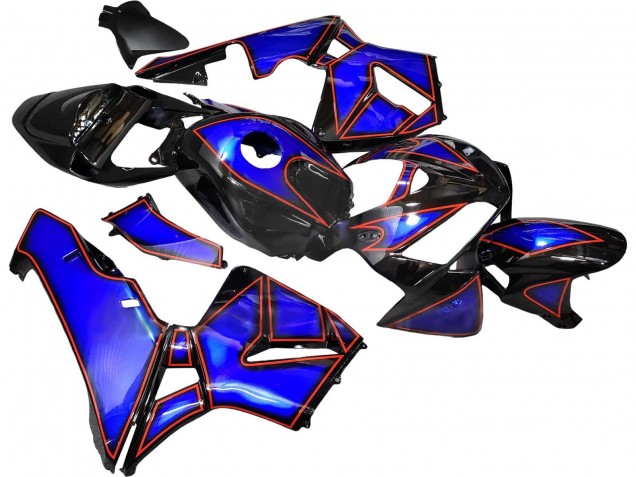 2005-2006 Honda CBR600RR Motorcycle Fairings - Blue Black with Red Line Canada for Sale