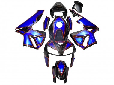 2005-2006 Honda CBR600RR Motorcycle Fairings - Blue Black with Red Line Canada for Sale