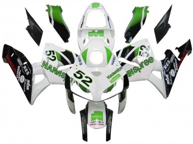 2005-2006 Honda CBR600RR Motorcycle Fairings - Green White Black hannspree 52 Canada for Sale