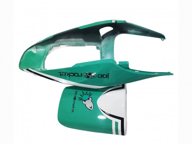 2005-2006 Honda CBR600RR Motorcycle Fairings - Light Green White Glossy Black Joe Rocket Canada for Sale