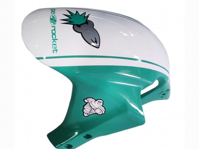 2005-2006 Honda CBR600RR Motorcycle Fairings - Light Green White Glossy Black Joe Rocket Canada for Sale
