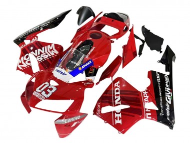 2005-2006 Honda CBR600RR Motorcycle Fairings - Red Black Valsir 03 Canada for Sale