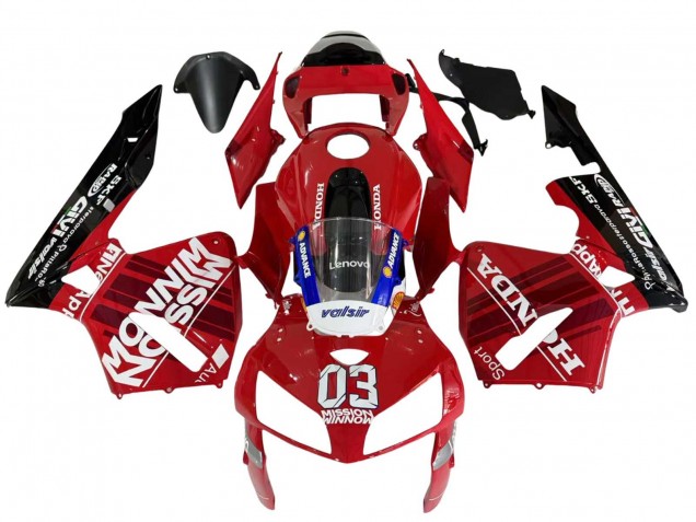 2005-2006 Honda CBR600RR Motorcycle Fairings - Red Black Valsir 03 Canada for Sale