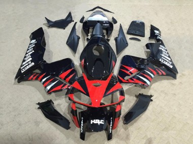 2005-2006 Honda CBR600RR Motorcycle Fairings - Glossy Black Red White HRC Canada for Sale