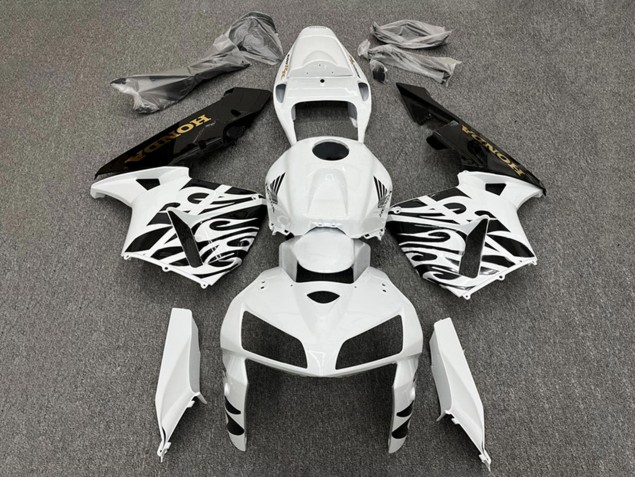 2005-2006 Honda CBR600RR Motorcycle Fairings - White Black Canada for Sale
