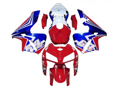 2005-2006 Honda CBR600RR Motorcycle Fairings - Red White Blue 69 Canada for Sale
