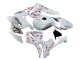 2005-2006 Honda CBR600RR Motorcycle Fairings - White with Cherry Blossom Canada for Sale