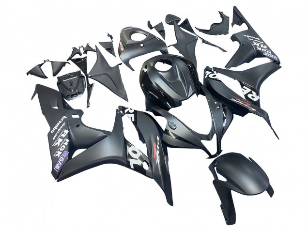 2007-2008 Honda CBR600RR Motorcycle Fairing - Matte Black White Repsol Canada for Sale