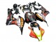 2007-2008 Honda CBR600RR Motorcycle Fairings - Matte Black Orange Red Rossi Repsol 46 Canada for Sale