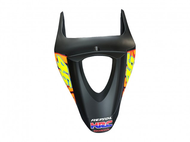 2007-2008 Honda CBR600RR Motorcycle Fairings - Matte Black Orange Red Rossi Repsol 46 Canada for Sale