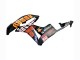 2007-2008 Honda CBR600RR Motorcycle Fairings - Matte Black Orange Red Rossi Repsol 46 Canada for Sale