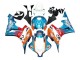 2007-2008 Honda CBR600RR Motorcycle Fairings - Orange White Red Blue Repsol Canada for Sale