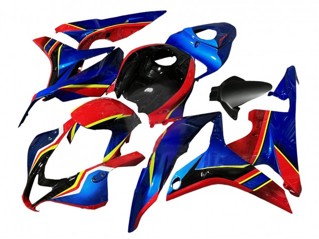 2007-2008 Honda CBR600RR Motorcycle Fairings - Blue Red Yellow Glossy Black Canada for Sale
