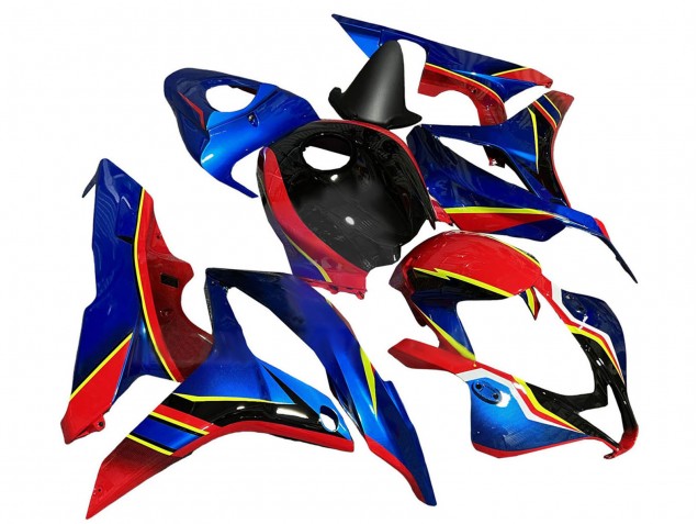 2007-2008 Honda CBR600RR Motorcycle Fairings - Blue Red Yellow Glossy Black Canada for Sale