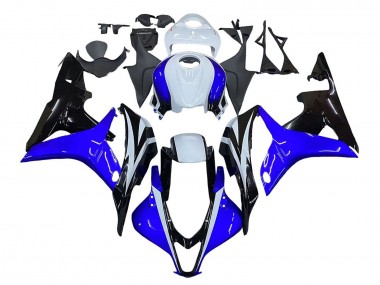 2007-2008 Honda CBR600RR Motorcycle Fairing - White Blue Glossy Black Canada for Sale