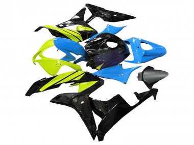 2007-2008 Honda CBR600RR Motorcycle Fairings - Blue Yellow Glossy Black Canada for Sale