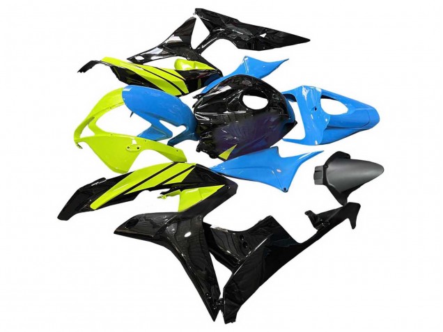 2007-2008 Honda CBR600RR Motorcycle Fairings - Blue Yellow Glossy Black Canada for Sale