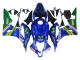 2007-2008 Honda CBR600RR Motorcycle Fairings - Blue Green MoviStar Castrol Canada for Sale