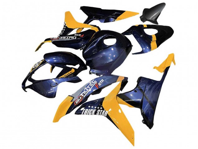 2007-2008 Honda CBR600RR Motorcycle Fairings - Orange Dark Blue Trick Star 06 Canada for Sale